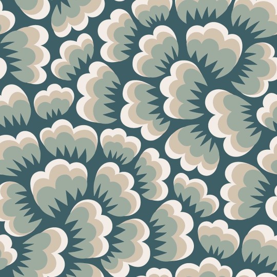 Boras Tapeter 2100 Swedish Designers Hanna Werning Bom Bom - tapeta w graficzne, puchowe kształty