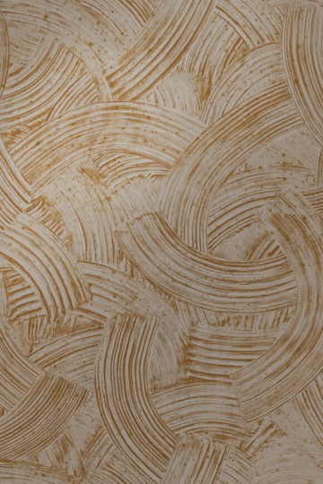 Arte 60102 Metal X Patina Impasto Shiny Taupe - tapeta o wzorze grubych pociągnięć pędzla z farbą