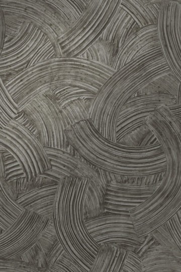 Arte 60104 Metal X Patina Impasto Gunmetal - tapeta o wzorze grubych pociągnięć pędzla z farbą