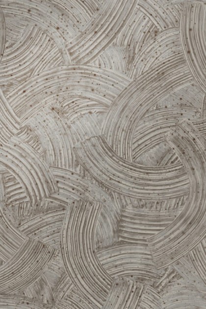 Arte 60105 Metal X Patina Impasto Silver - tapeta o wzorze grubych pociągnięć pędzla z farbą