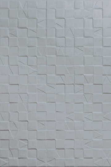 Arte 97033 Babylon Adobe Limestone - tapeta geometryczna 3D w małe kwadraty