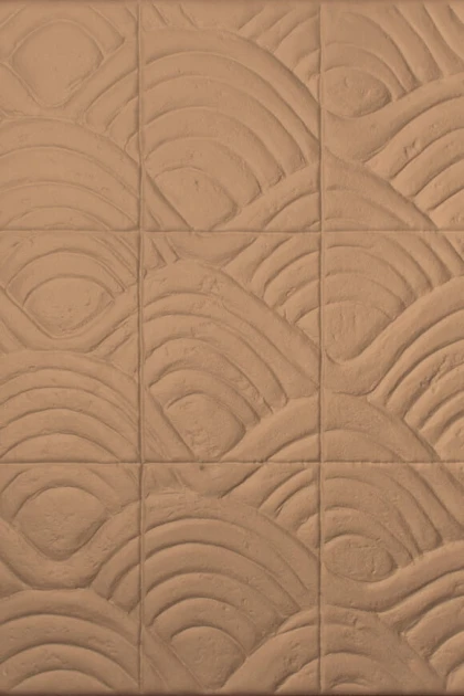 Arte 97013 Babylon Terracotta Almond - tapeta 3D z reliefami rycin