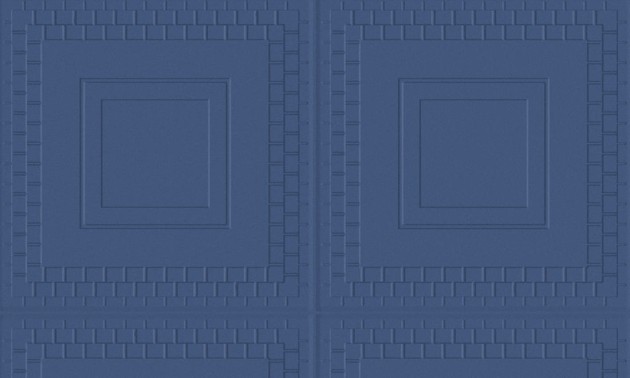 Arte 44030 Objet Pantheon Navy - tapeta 3D o wzorze listew kasetonowych