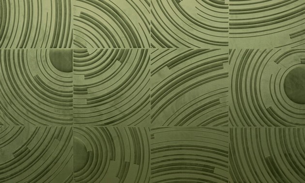 Arte 87000 Velveteen Twirl - tapeta geometryczna z efektem aksamitnych płytek
