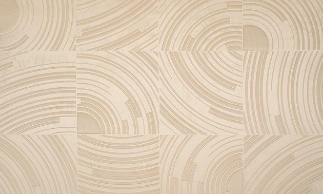Arte 87003 Velveteen Twirl - tapeta geometryczna z efektem aksamitnych płytek
