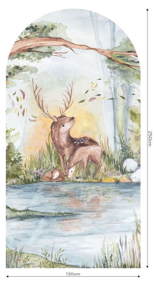 Wall Art Deer Friends - mural łuk dziecięcy w jelenia