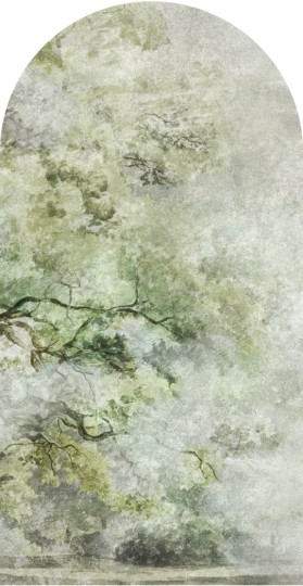 Wall Art Sanctuary Green - mural łuk w drzewa