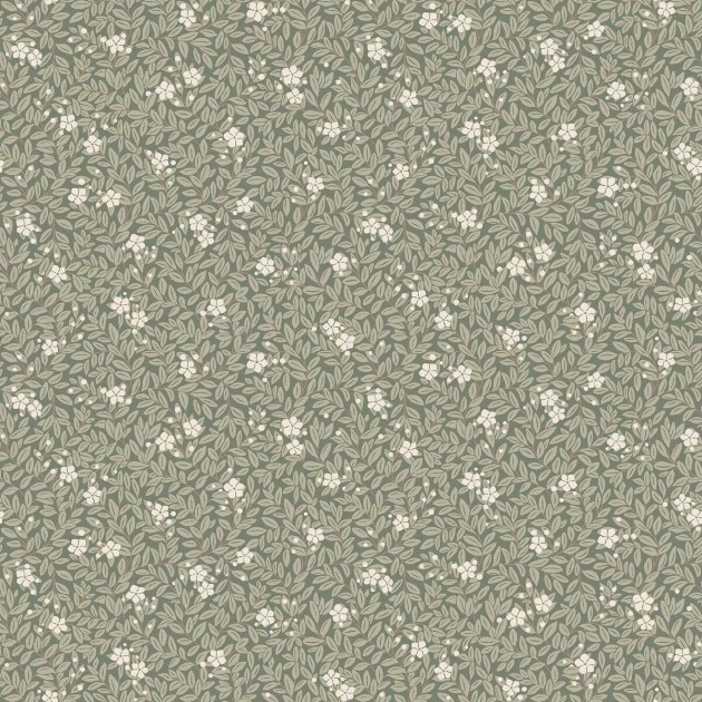 Boras Tapeter 5716 Orangeri Myrten Green - tapeta roślinna