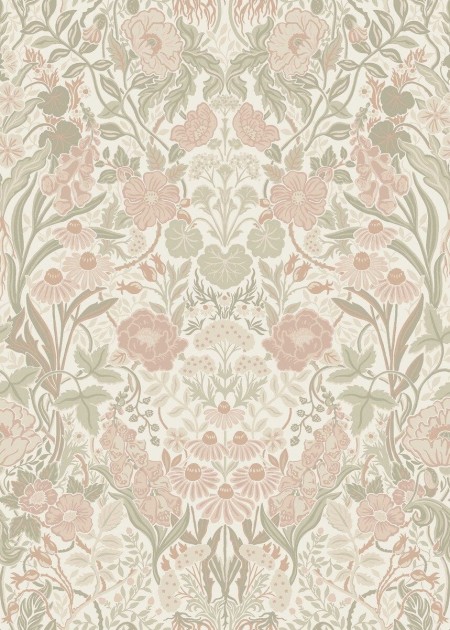 Boras Tapeter 5724 Orangeri Ortagard Pink - tapeta roślinna