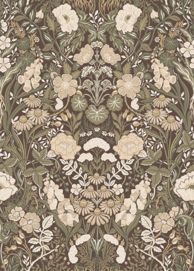 Boras Tapeter 5725 Orangeri Ortagard Green - tapeta roślinna