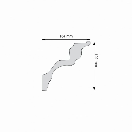 Listwa sufitowa Creativa LGG-53F elastyczna