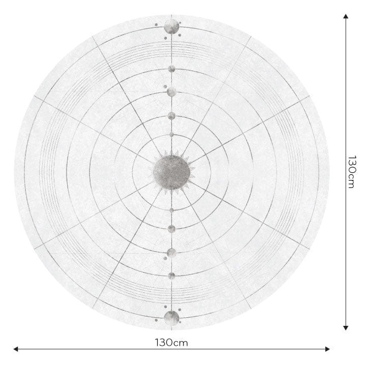 Wall Art Zodiac - mural koło w układ słoneczny