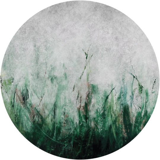 Wall Art Tosca Green - mural koło w łąkę