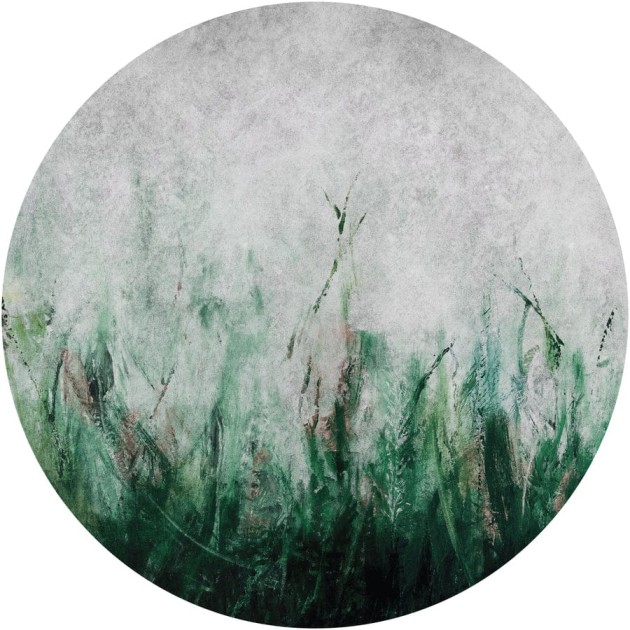 Wall Art Tosca Green - mural koło w łąkę