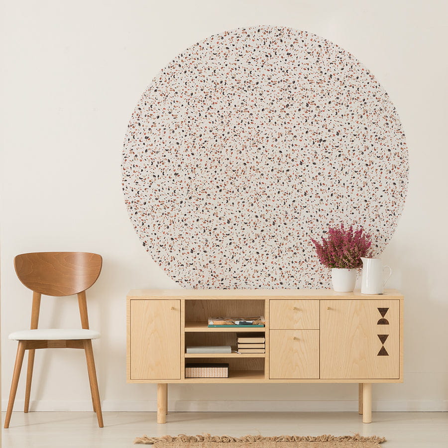 Wall Art Terrazzo Rust - mural koło w lastryko