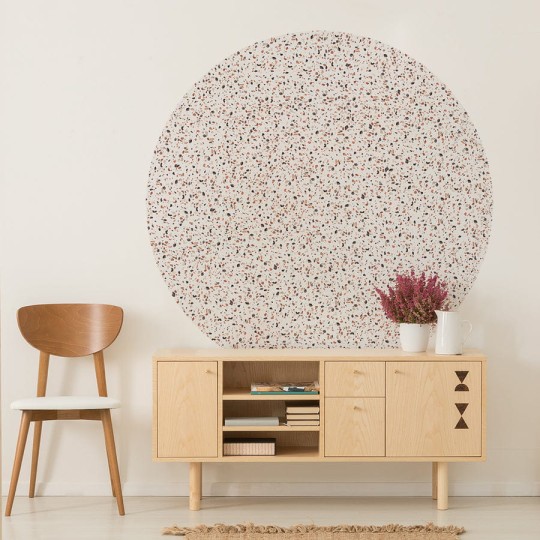 Wall Art Terrazzo Rust - mural koło w lastryko