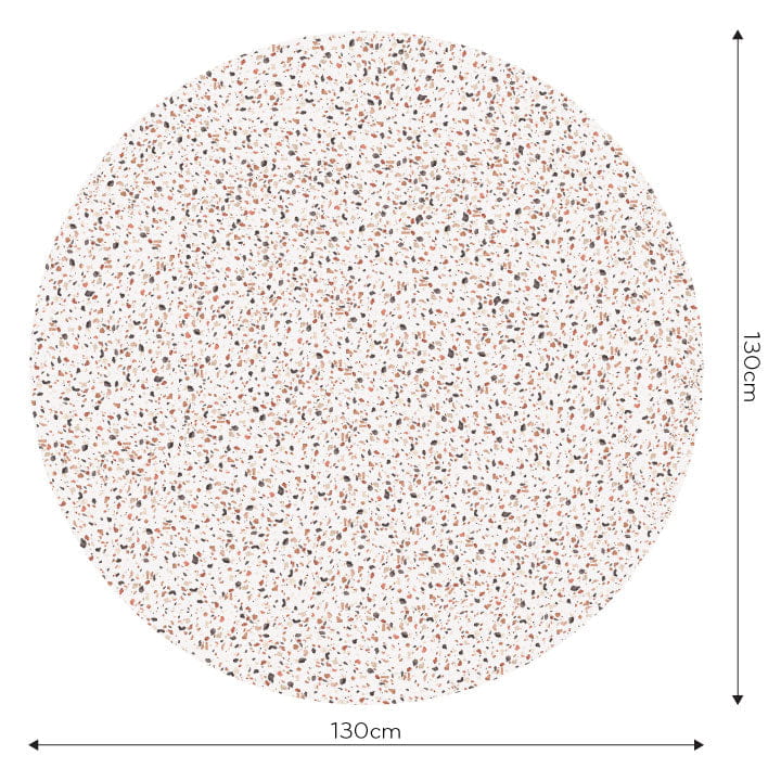 Wall Art Terrazzo Rust - mural koło w lastryko