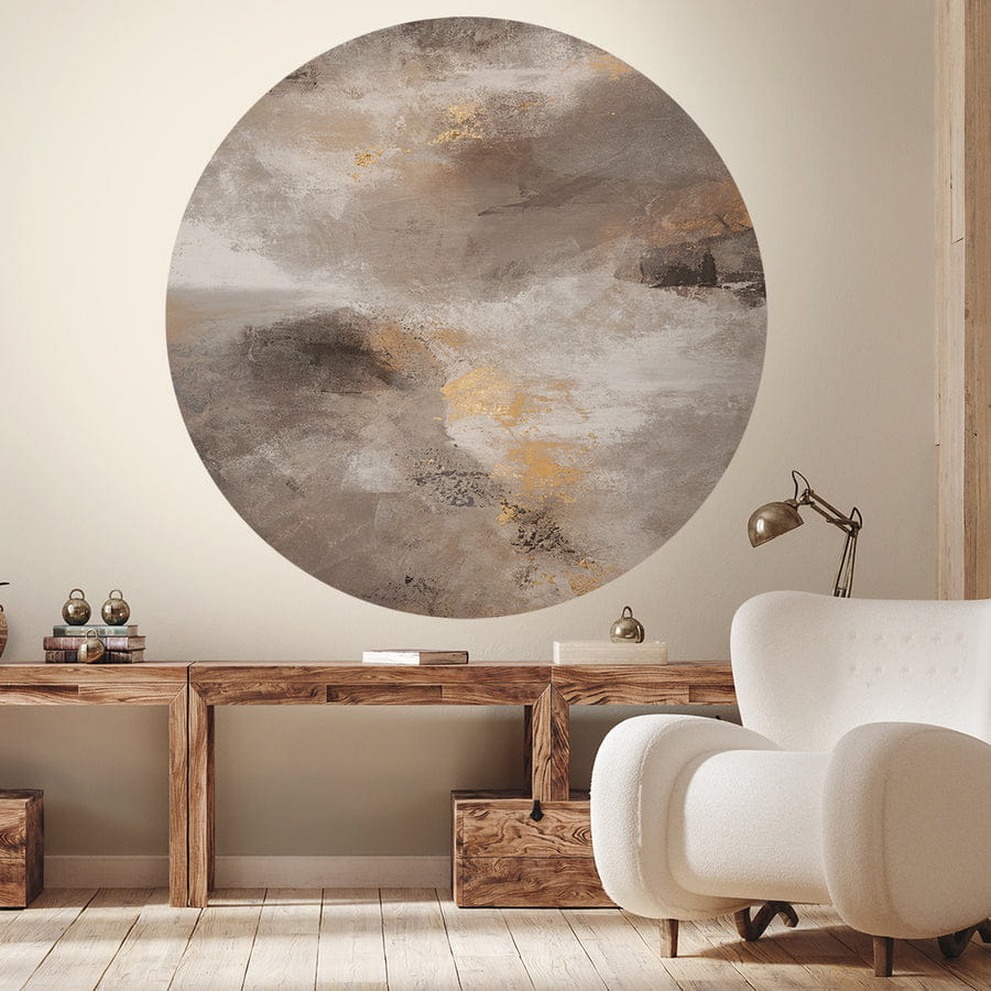 Wall Art Marsh - mural koło w abstrakcyjnym stylu