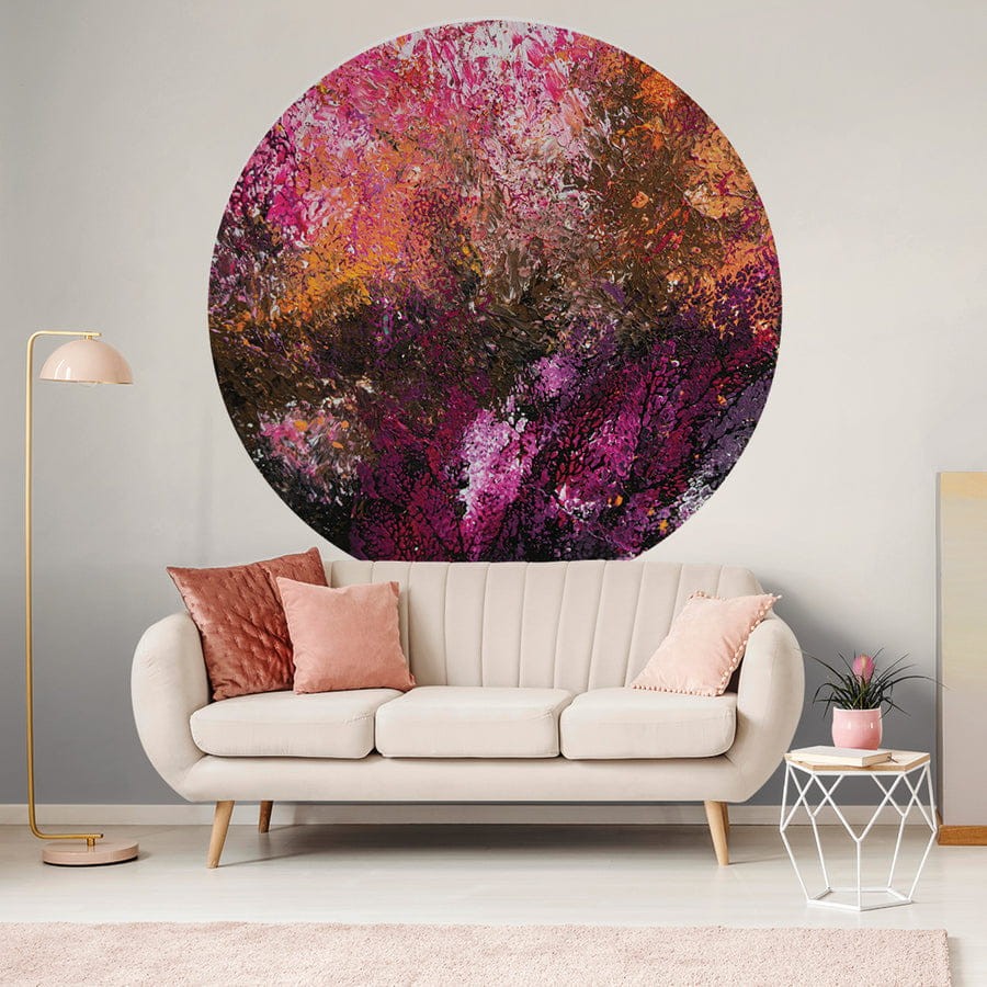 Wall Art Malice - mural koło w abstrakcyjnym stylu