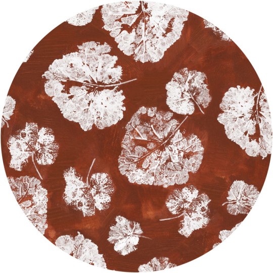 Wall Art Foglia Rust - mural koło w liście