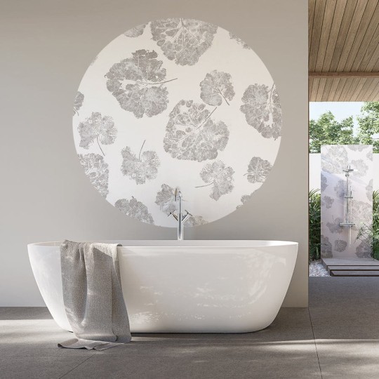 Wall Art Foglia Dust - mural koło w liście