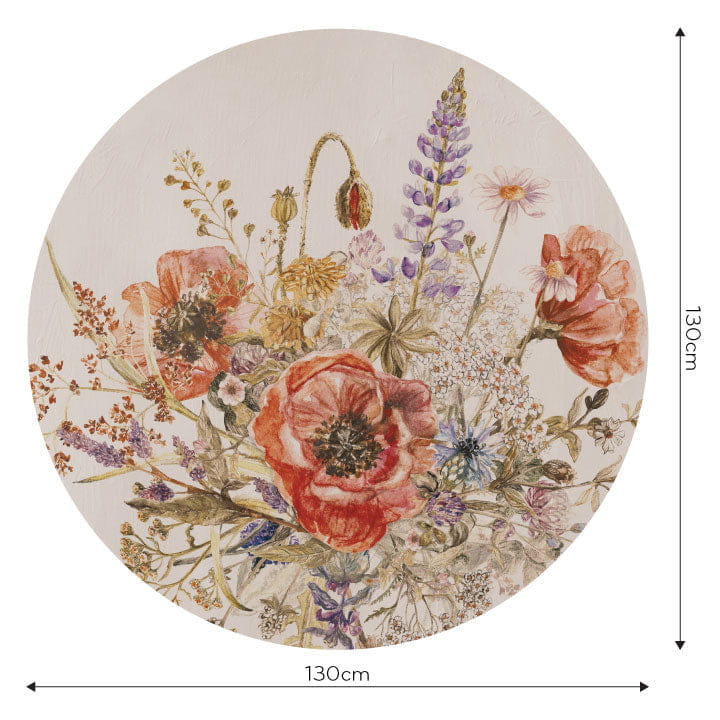 Wall Art Fiori - mural koło w polne kwiaty