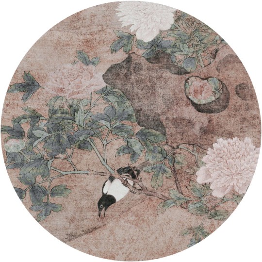 Wall Art Corvus - mural koło w stylu japońskim