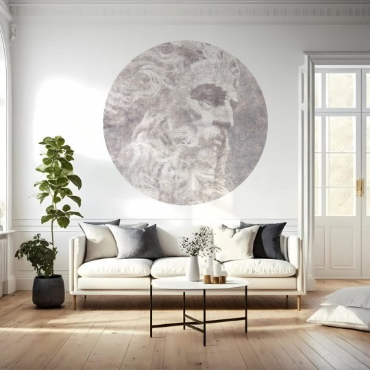 Wall Art Platon - mural koło z motywem antycznej rzeźby