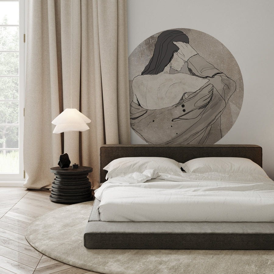 Wall Art Nomen Femme - mural koło w kobiecą sylwetkę