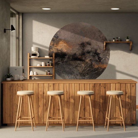 Wall Art Sicily - mural koło w abstrakcyjnym stylu