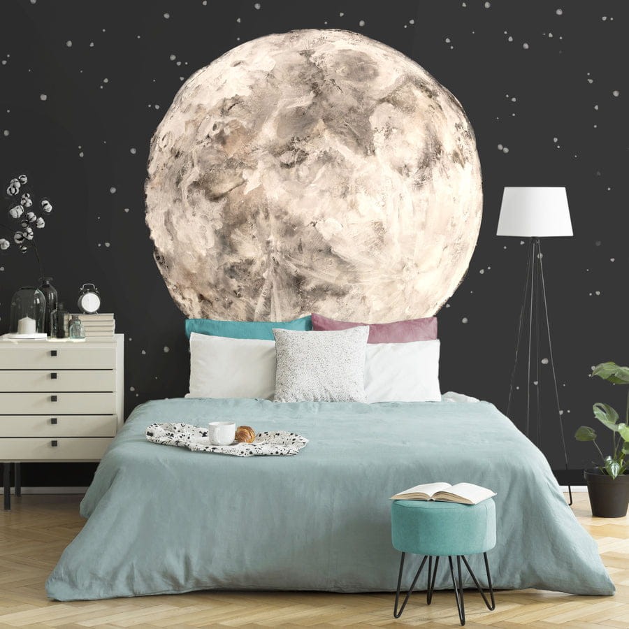 Wall Art Notte - mural koło przypominający księżyc
