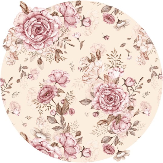 Wall Art Milla - mural koło w róże