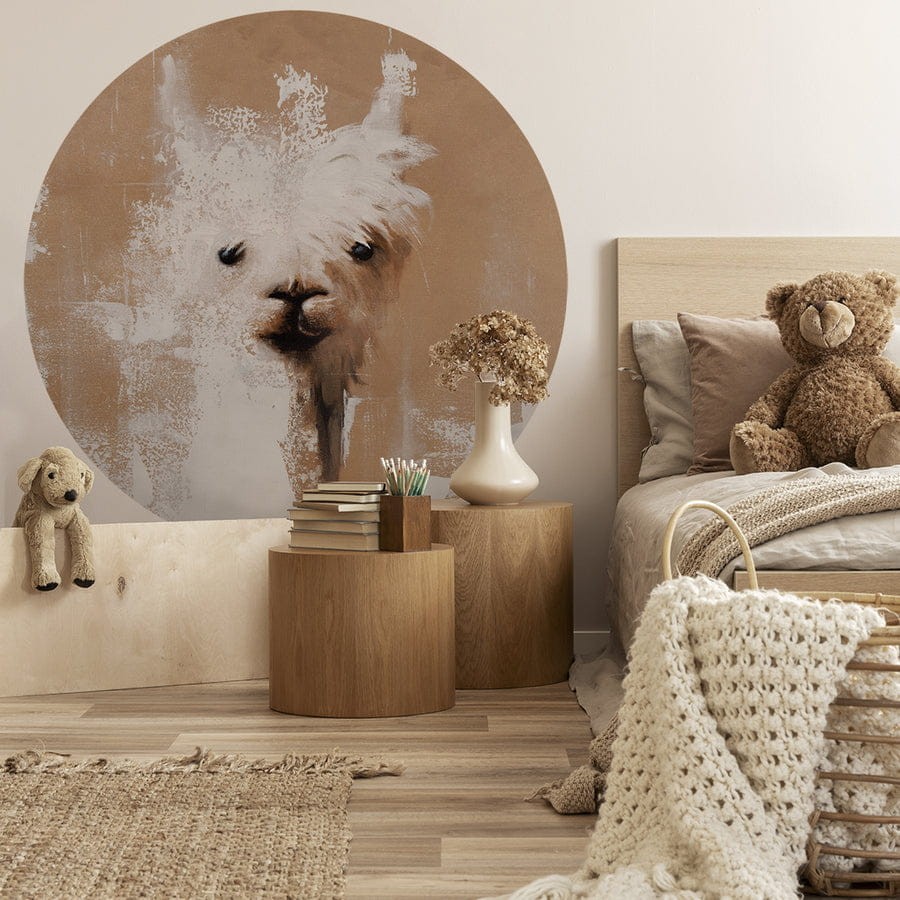 Wall Art Lama - mural koło w lamę
