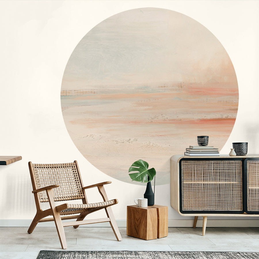 Wall Art Daybreak - mural koło w abstrakcyjnym stylu