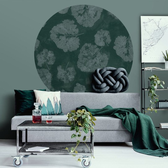 Wall Art Foglia Sage - mural koło w liście