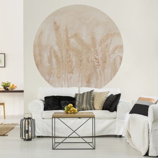 Wall Art Idyllo Light - mural koło w zboże