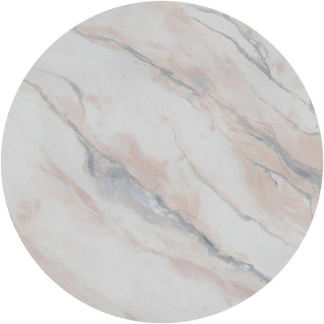 Wall Art Clarity Silver - mural koło w kamienny wzór