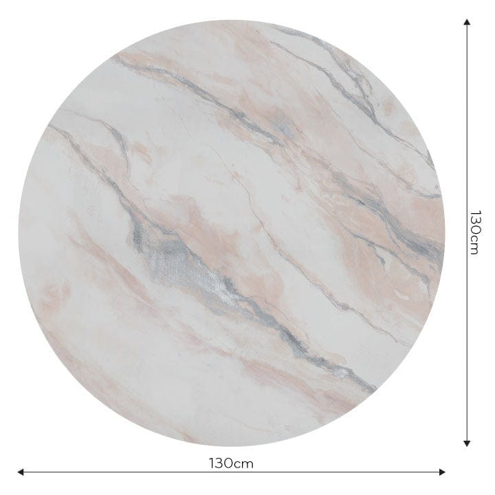 Wall Art Clarity Silver - mural koło w kamienny wzór