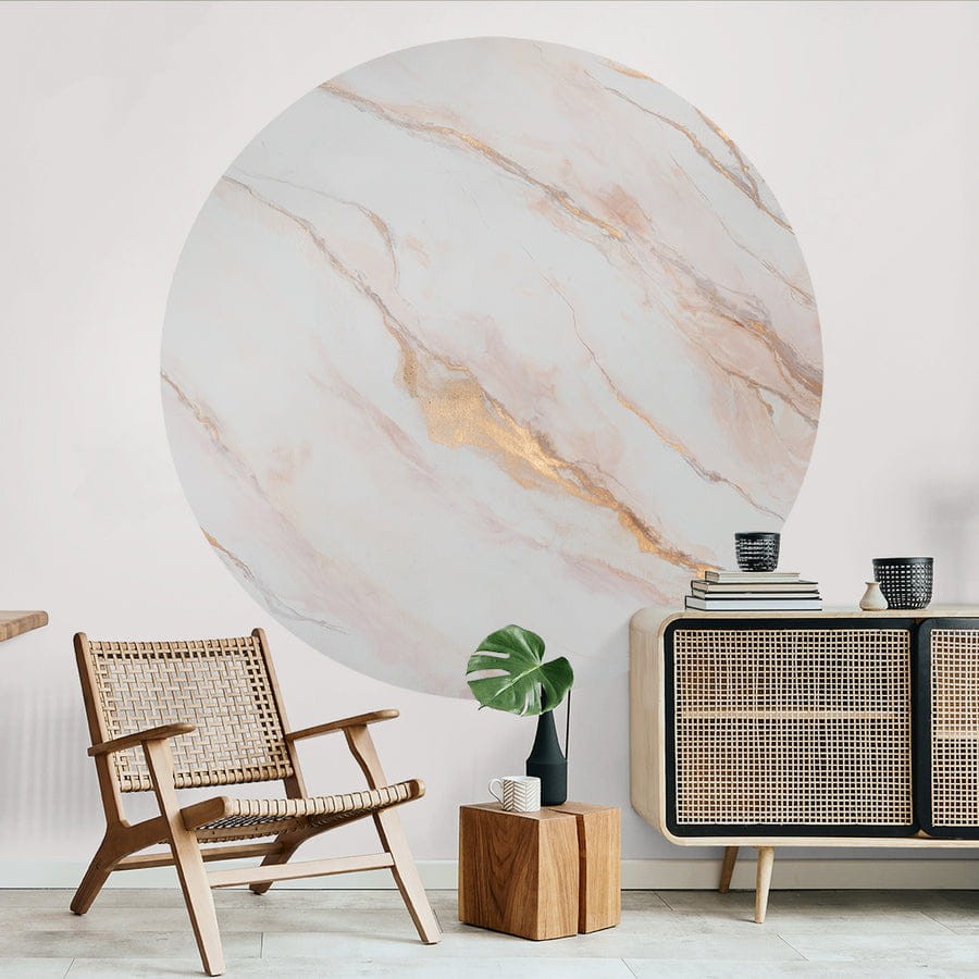 Wall Art Clarity - mural koło w kamienny wzór