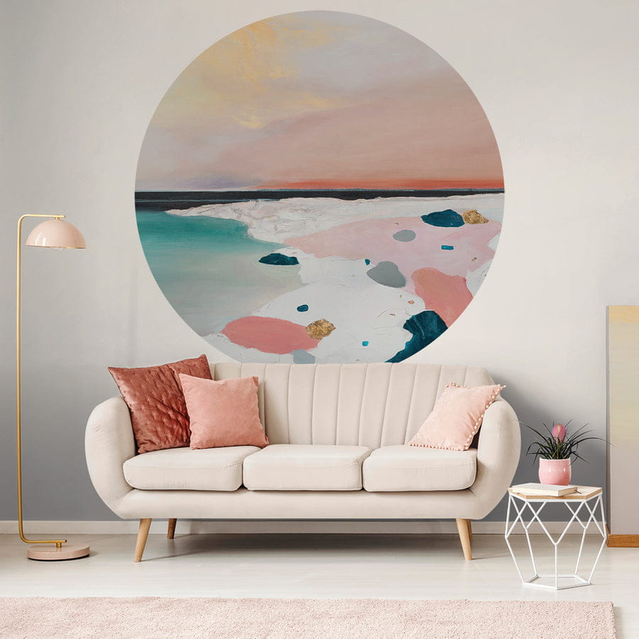 Wall Art Fuerta - mural koło w nadmorski krajobraz