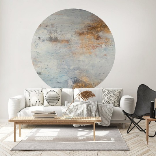 Wall Art Elemental - mural koło w abstrakcyjnym stylu