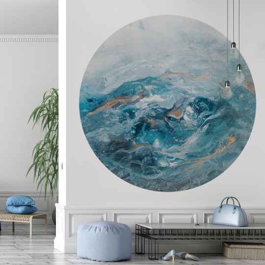 Wall Art Nereida - mural koło w abstrakcyjnym stylu