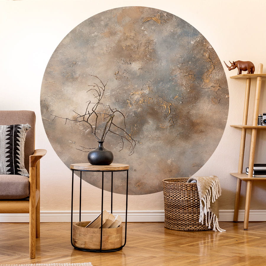 Wall Art Mocha - mural koło w abstrakcyjnym stylu