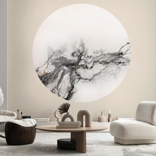 Wall Art Luna - mural koło w kamienny wzór