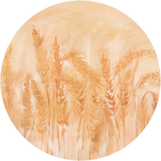 Wall Art Idyllo - mural koło w zboże