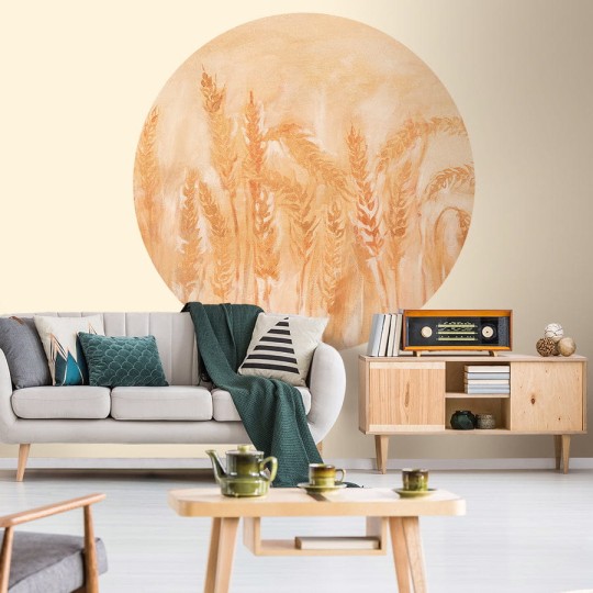 Wall Art Idyllo - mural koło w zboże