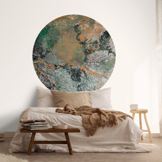 Wall Art Aura - mural koło w abstrakcyjnym stylu