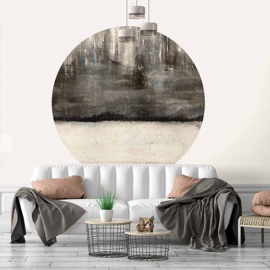 Wall Art Macadamia - mural koło w abstrakcyjnym stylu