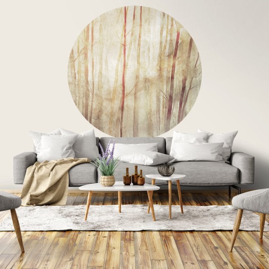Wall Art Mori - mural koło w drzewa