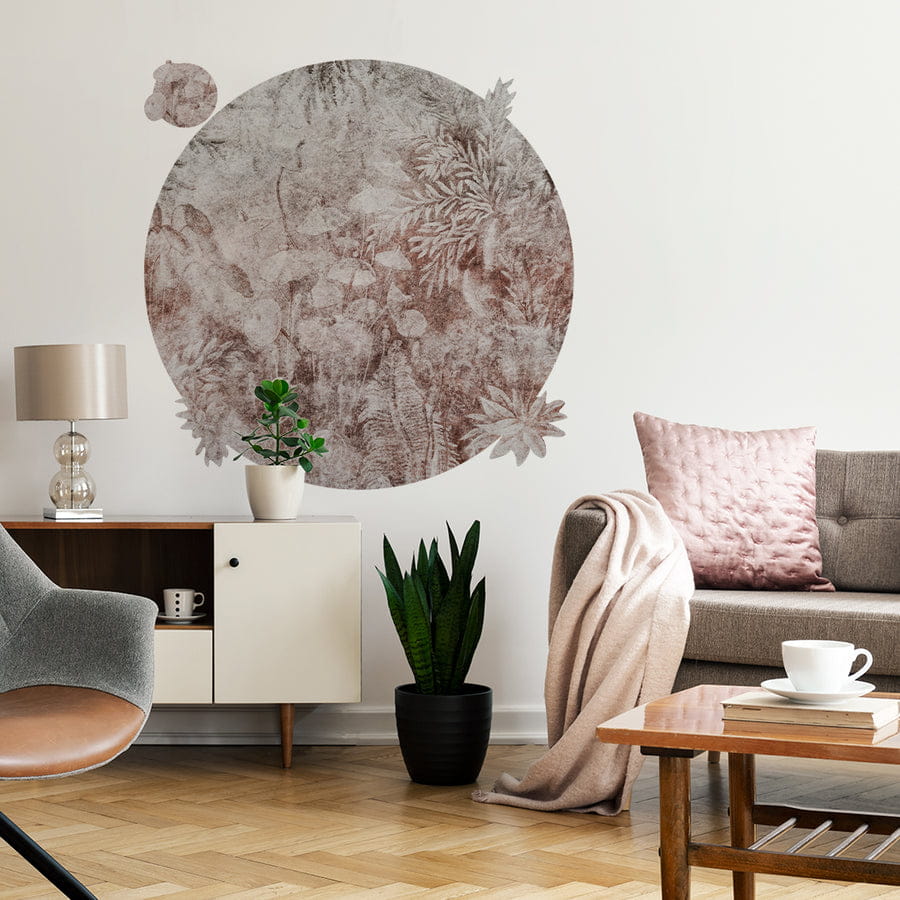 Wall Art Fairytale Rust - mural koło z motywem lasu